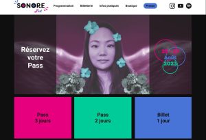 maquette site billeterie