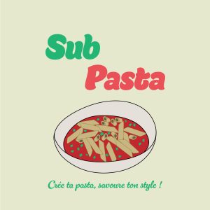 Création de logo Sub Pasta — graphiste freelance Beauvais