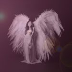 Photomontage Ange rose — Cymax Design